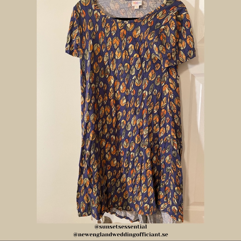 LulaRoe Carly Leaf Print XXS